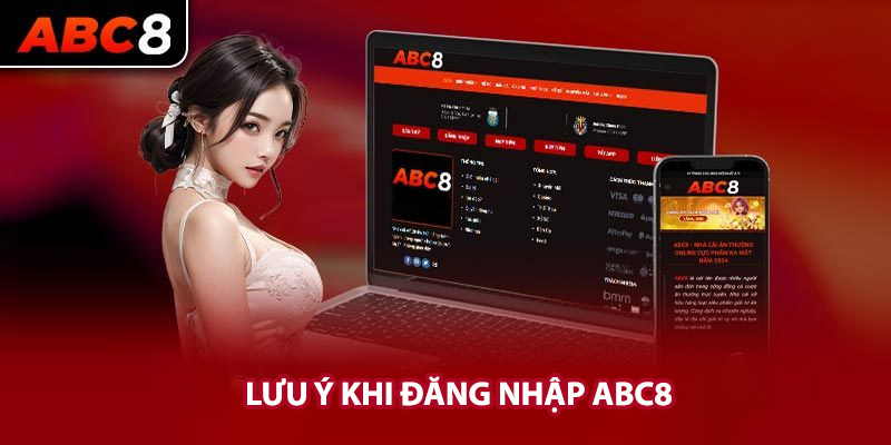 Lưu ý chung khi thành viên đăng nhập ABC8