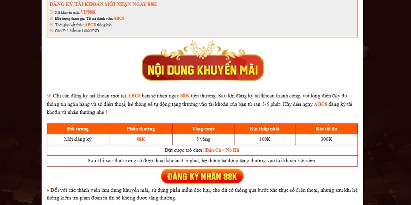 Mở tài khoản thành công nhận 88k